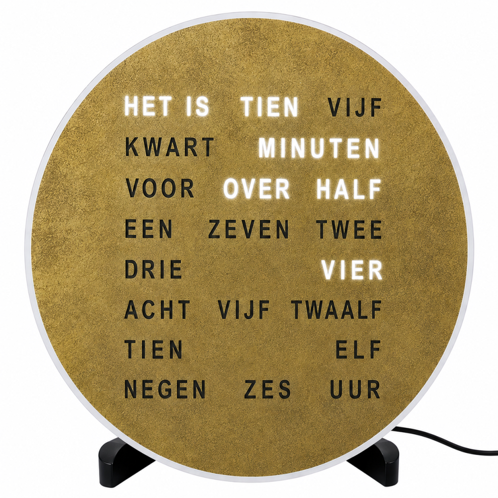 Woordklok Nederlands 1291NL
