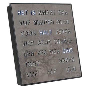 Woordklok Nederlands 1247NL