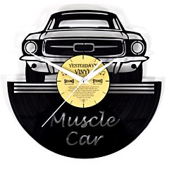 Lp vinyl wandklok muscle car 601-3241